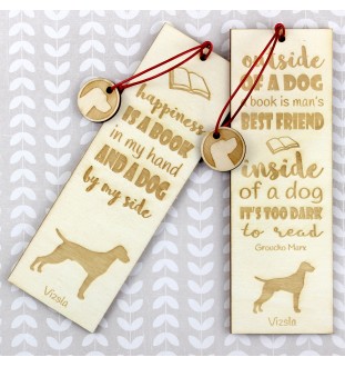 Vizsla - Lesezeichen mit Hund, personalisiertes Lesezeichen, Hundeaccessoire für Leser der Marke Art-Dog