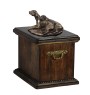Weimaraner, Grey Ghost - urn for the ashes of a dog, urn with a statuette, elegant urn in the classic style of the Art-Dog brand