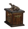 Braque de Weimar, Weimaraner - urne pour les cendres de chien, urne avec une statuette, urne personnalisée pour les cendres de chien de la marque Art-Dog