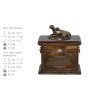 Weimaraner, Weimaraner Vorstehhund - Eine Urne für die Asche eines Hundes, eine Urne mit einer Statue, eine personalisierte Hundeurne von der Marke Art-Dog.