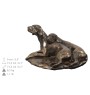 Weimaraner, Weimaraner Vorstehhund - Eine Urne für die Asche eines Hundes, eine Urne mit einer Statue, eine personalisierte Hundeurne von der Marke Art-Dog.