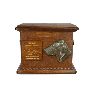 Braque de Weimar, Weimaraner - urne pour les cendres de chien, urne personnalisée avec une gravure et un bas-relief, boîte commémorative pour les cendres de chien de la marque Art-Dog