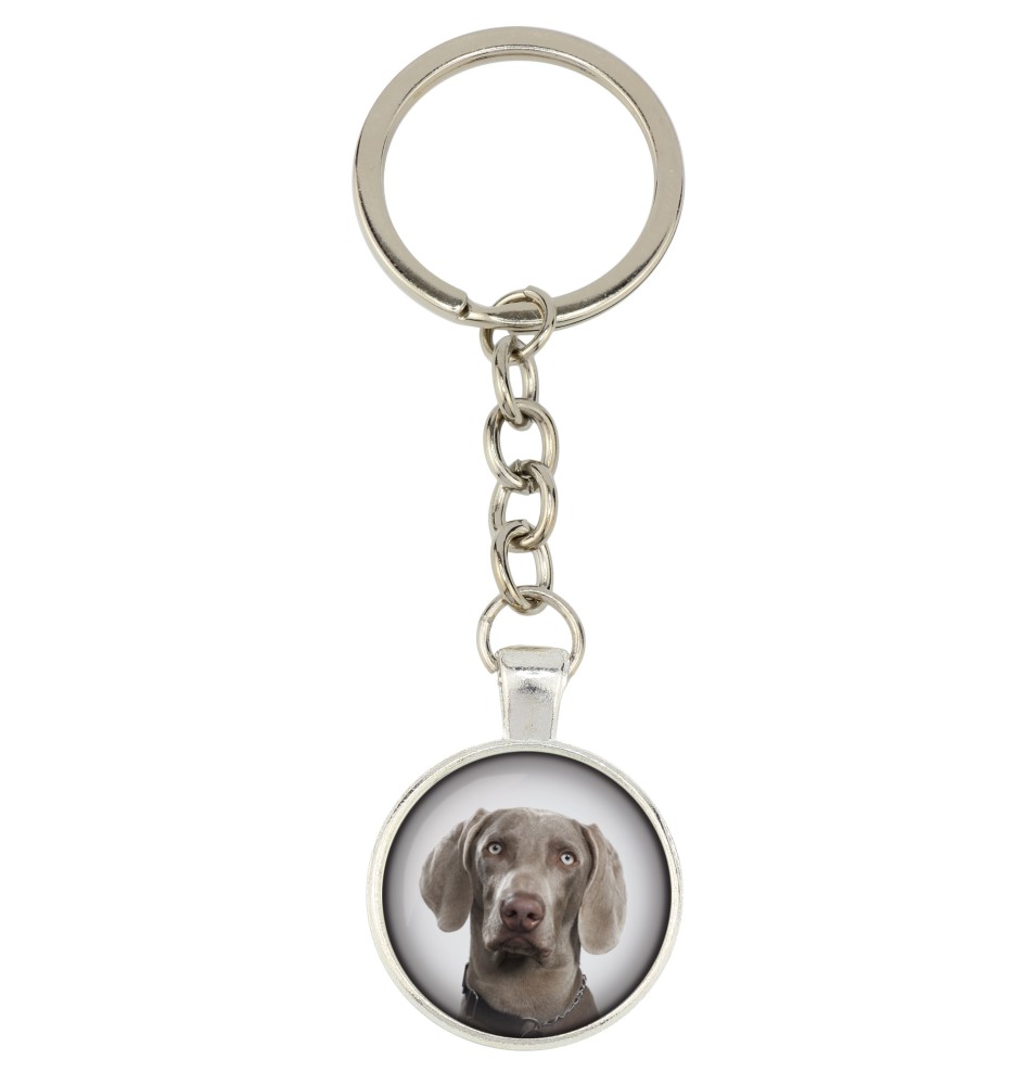 Weimaraner, Grey Ghost - keychain with your photo, key decoration, bag pendant from Art-Dog brand