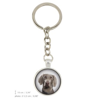 Weimaraner, Grey Ghost - keychain with your photo, key decoration, bag pendant from Art-Dog brand
