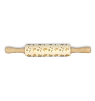 Vizsla I - small rolling pin with a dog pattern, a rolling pin for children's dough, decorating ceramic clay by Art-Dog brand