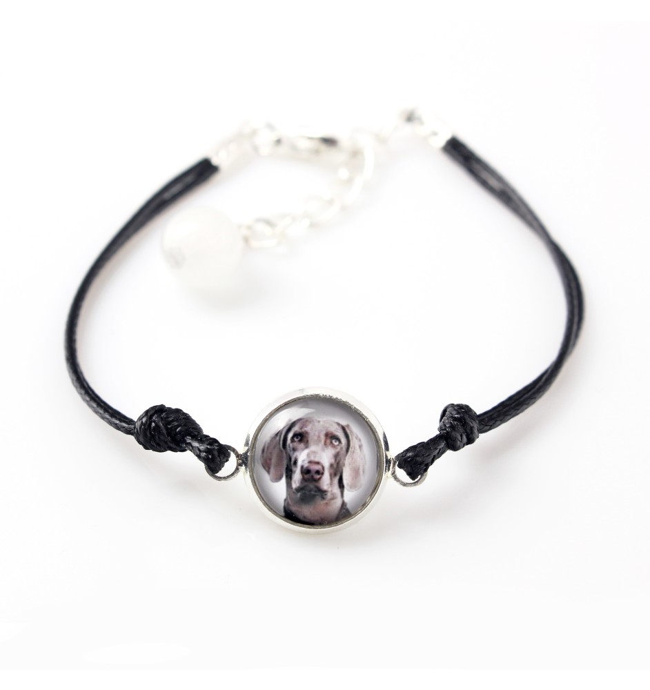 Weimaraner, Weimaraner Vorstehhund - Armband mit Ihrem Foto handgefertigt, einzigartiger Schmuck der Marke Art-Dog