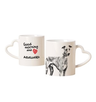 Azawakh - Tasse mit Hund, entzückende Tasse mit herzförmigem Henkel, universelles Geschenk der Marke Art-Dog