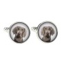 Braque de Weimar, Weimaraner - Boutons de manchette dans une boîte, bijoux faits à la main, produit de la marque Art-Dog