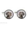Braque de Weimar, Weimaraner - Boutons de manchette dans une boîte, bijoux faits à la main, produit de la marque Art-Dog