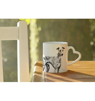 Chart afrykański kubek z psem good morning serce Art-Dog