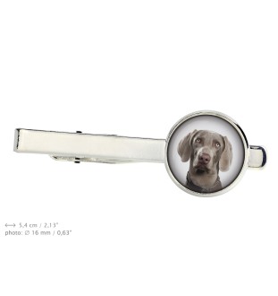 Braque de Weimar, Weimaraner - Boutons de manchette et cravate avec votre photo, accessoire de costume, bijoux pour hommes de la marque Art-Dog.