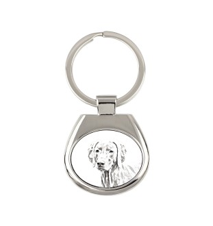 Weimaraner, Grey Ghost - keychain with a dog, keychain with a print, personalized pendant from the Art-Dog brand