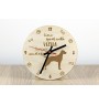 Vizsla - clock with a dog, wooden clock, wall clock for dog lovers, clock for desk and shelf, Art-Dog