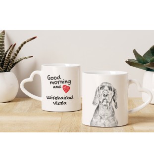 Vizsla - Tasse mit Hund, entzückende Tasse mit herzförmigem Henkel, universelles Geschenk der Marke Art-Dog