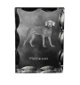 Weimaraner, Grey Ghost - crystal with a picture of a dog, glass statuette with a picture, unique frame with a picture from Art-Dog brand