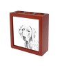 Weimaraner, Grey Ghost - pen holder with a dog, desk organizer with a print, personalized desk decoration from the Art-Dog brand.