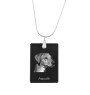 Azawakh, Tuareg Sloughi - Crystal pendant with dog, silver necklace with photo, personalised pendant by Art-Dog brand
