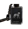 Weimaraner, Grey Ghost - Crystal key ring with dog photo, illuminated key ring, unique gift by Art-Dog brand