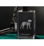 Weimaraner, Grey Ghost - Crystal key ring with dog photo, illuminated key ring, unique gift by Art-Dog brand