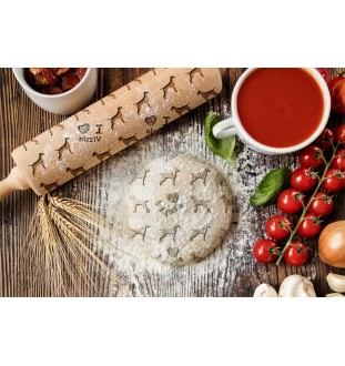 Vizsla - rolling pin for dough with a dog, patterned rolling pin for ceramics, a gift for a cook from the Art-Dog brand