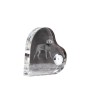 Weimaraner, Grey Ghost - crystal clock with a dog picture, heart-shaped shelf clock, personalized standing clock by Art-Dog brand