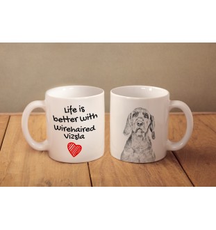 Vizsla - cup with a dog, cup with a photo, personalized gift from the Art-Dog brand