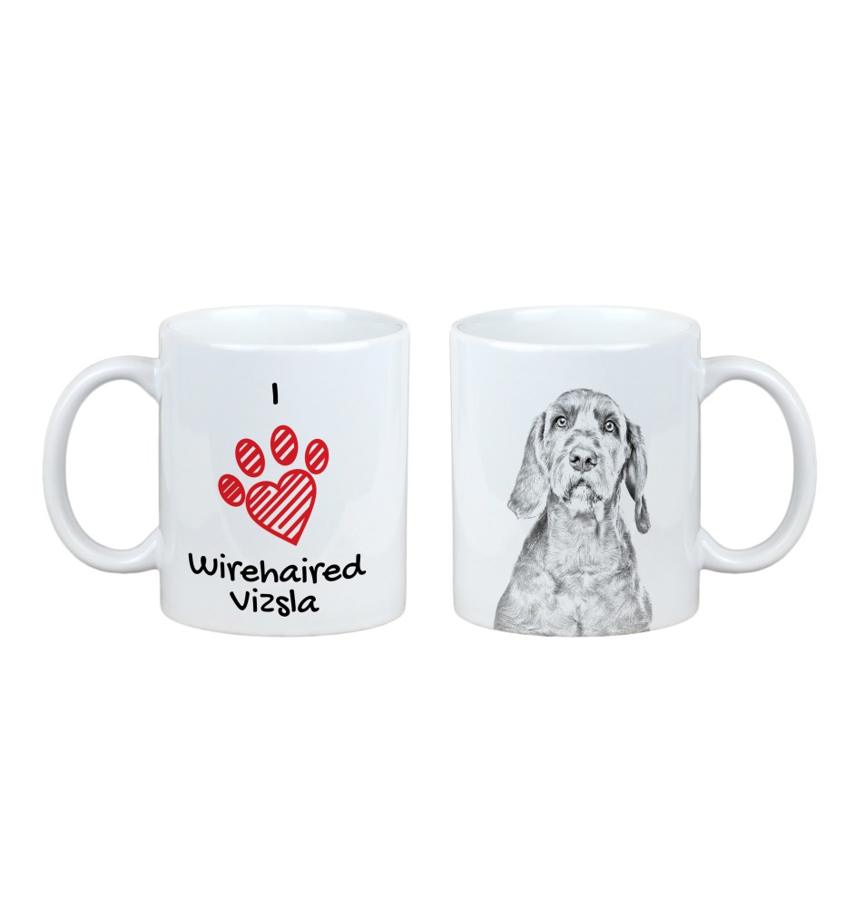 Vizsla - tasse avec chien, une tasse adorable avec une illustration, un cadeau avec votre photo de la marque Art-Dog