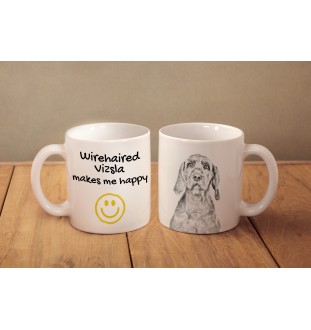 Vizsla - cup with a dog, cheerful cup for a dog lover, personalized gift from the Art-Dog brand