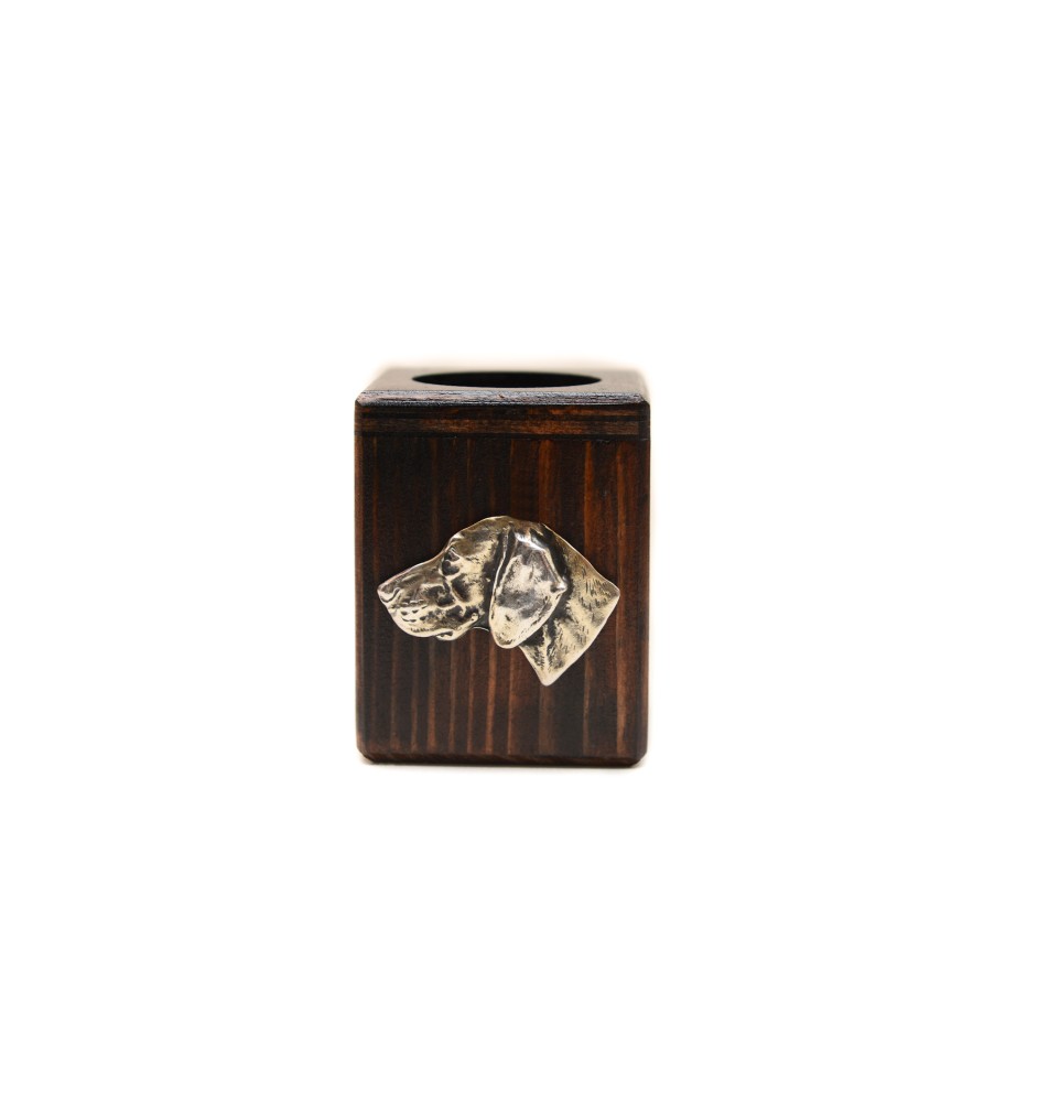 Wyżeł weimarski świecznik kwadratowy Art-Dog