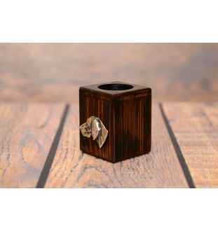 Wyżeł weimarski świecznik kwadratowy Art-Dog