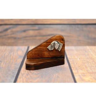 Braque de Weimar, Weimaraner - bougeoir en bois avec un chien, support pour bougie chauffe-plat, lieu de mémoire pour chien de la marque Art-Dog