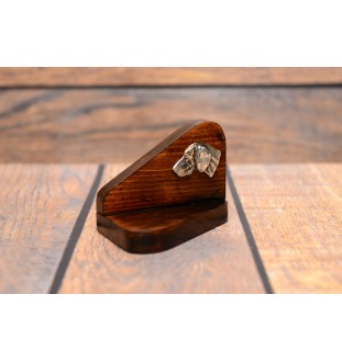 Weimaraner, Weimaraner Vorstehhund - Holzkerzenhalter mit Hund, Teelichthalter, Gedenkstätte für den Hund der Marke Art-Dog