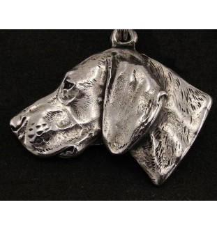 Weimaraner, Grey Ghost - necklace with a dog, dog pendant on a silver chain, unique jewelry from the Art-Dog brand