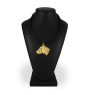 Braque de Weimar, Weimaraner - porte-clés et collier avec chien dans une boîte, produit plaqué or de haute qualité, marque Art-Dog