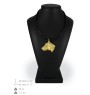 Braque de Weimar, Weimaraner - porte-clés et collier avec chien dans une boîte, produit plaqué or de haute qualité, marque Art-Dog