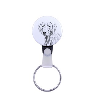 Weimaraner, Grey Ghost - keychain with a dog portrait, pendant with the brand's own Art-Dog graphics