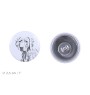 Weimaraner, Grey Ghost - unique dog earrings, your pet on a keychain, Art-Dog's own brand