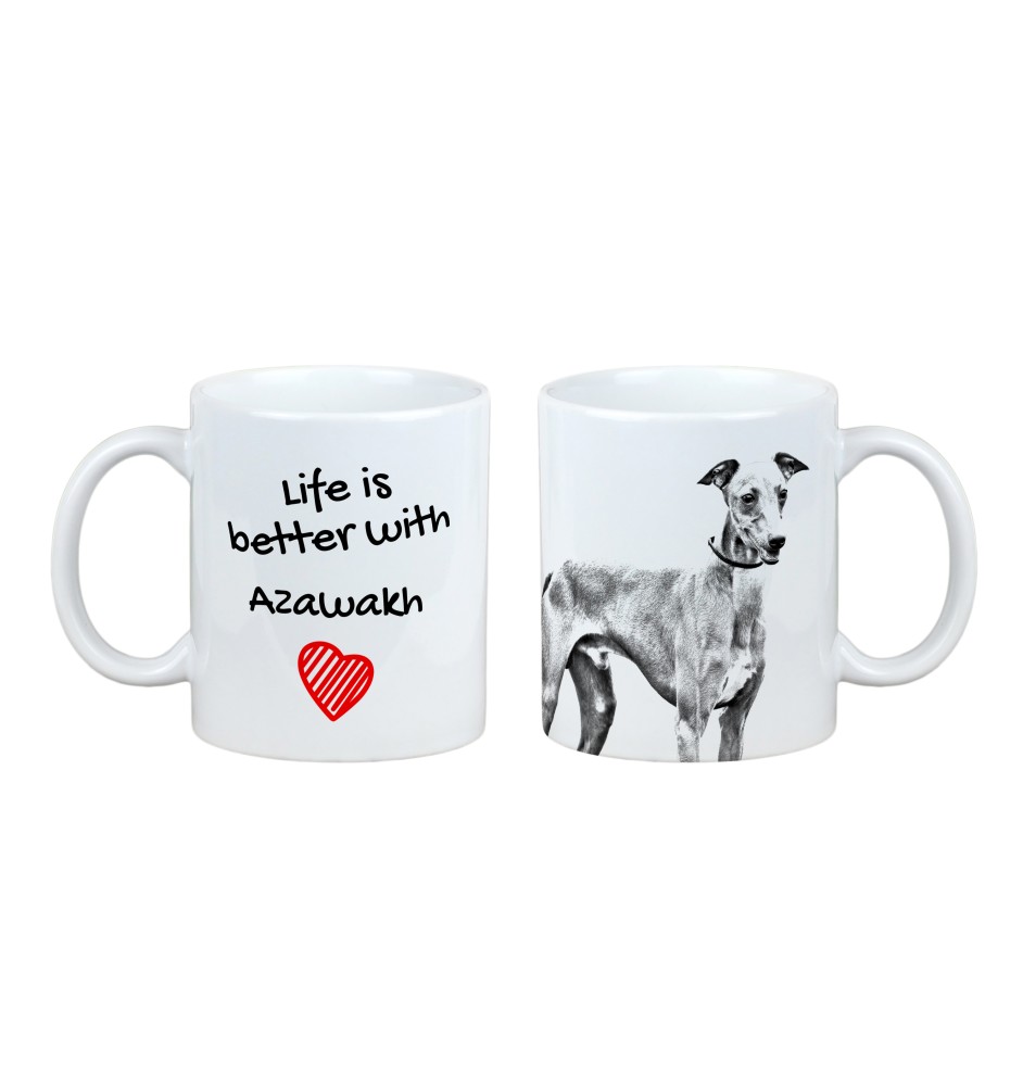 Chart afrykański kubek z psem life is better Art-Dog