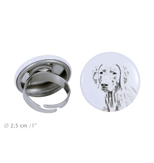 Braque de Weimar, Weimaraner - bijoux pour femmes avec l'image d'un chien, produit fait à la main, possibilité d'ajouter sa propre photo, marque Art-Dog