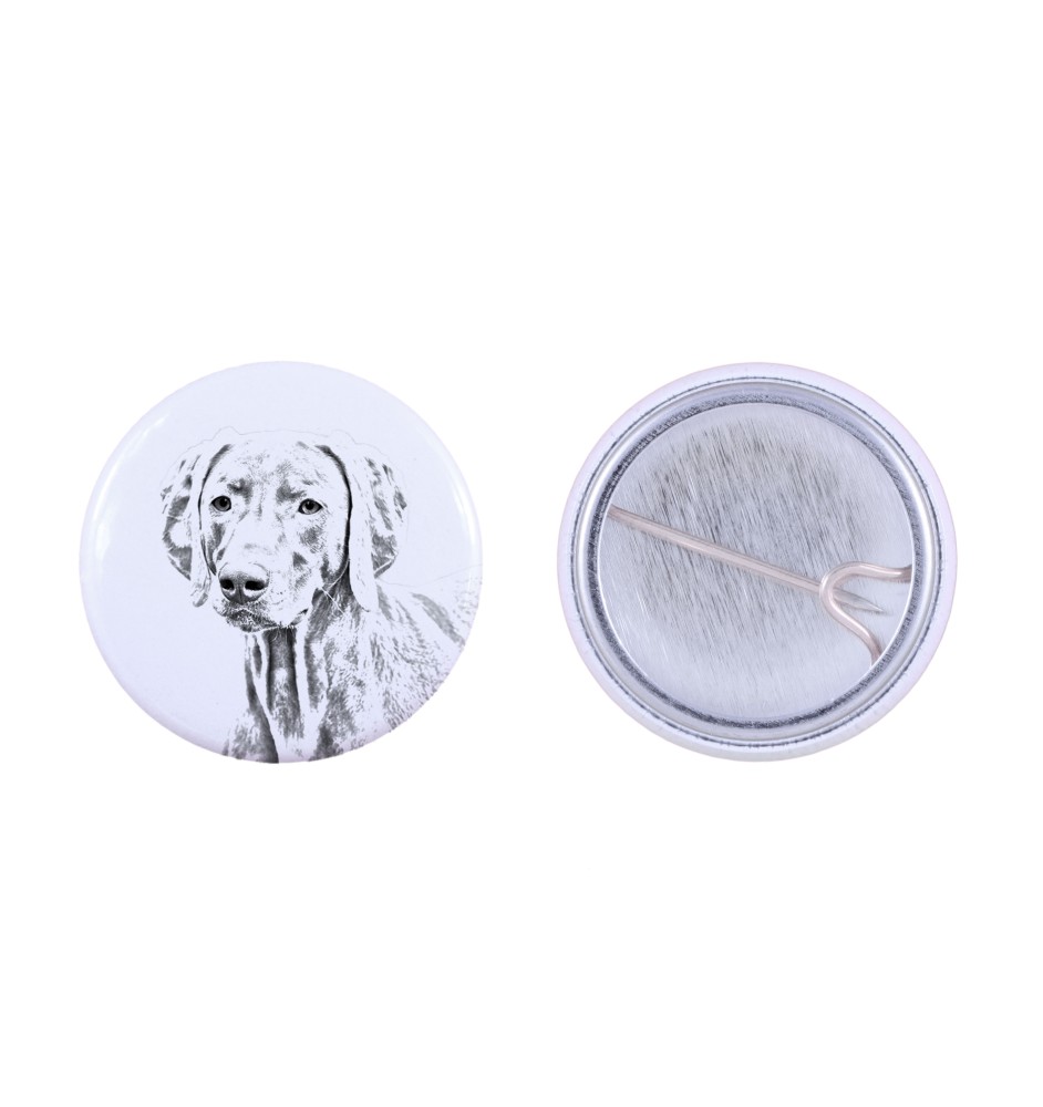 Weimaraner, Grey Ghost - pin with your dog, add your own photo, Art-Dog brand