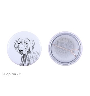 Braque de Weimar, Weimaraner - badge avec votre chien, ajoutez votre propre photo, marque Art-Dog