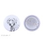 Braque de Weimar, Weimaraner - badge avec votre chien, ajoutez votre propre photo, marque Art-Dog