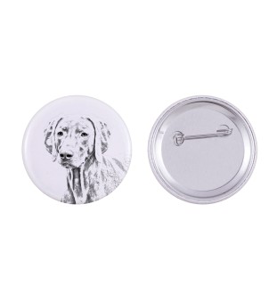 Braque de Weimar, Weimaraner - badge avec votre chien, ajoutez votre propre photo, marque Art-Dog