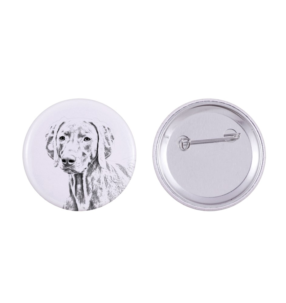 Braque de Weimar, Weimaraner - badge avec votre chien, ajoutez votre propre photo, marque Art-Dog