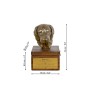Braque de Weimar, Weimaraner - urne pour les cendres du chien avec une statuette, petite urne pour chien, urne personnalisée avec le buste du chien de la marque Art-Dog