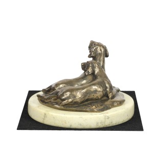 Wyżeł weimarski statuetka na piaskowym kamieniu Art-Dog