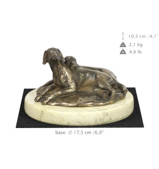 Braque de Weimar, Weimaraner - statuette de chien, figurine de silhouette de chien, trophée pour exposition de chiens de la marque Art-Dog