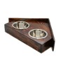 Weimaraner, Grey Ghost - wooden stand with bowls for a dog, decorative dog bowls, a gift for adopting a dog from the Art-Dog brand