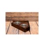 Weimaraner, Grey Ghost - wooden stand with bowls for a dog, decorative dog bowls, a gift for adopting a dog from the Art-Dog brand