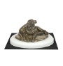 Braque de Weimar, Weimaraner - statuette de chien, figurine sur un socle blanc, trophée pour exposition de chiens de la marque Art-Dog